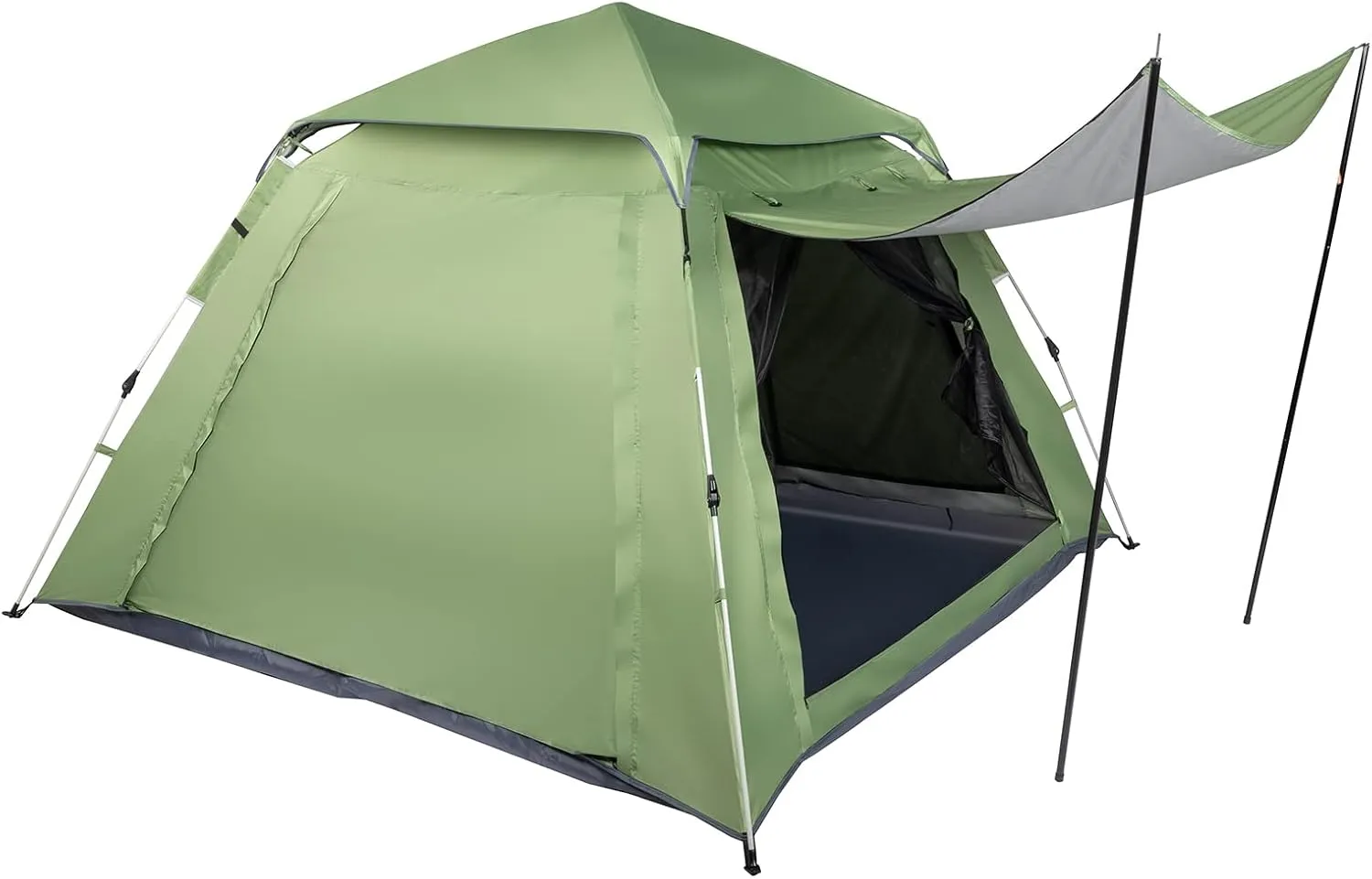4 Person Camping Tent,Portable Cabin Tent,Easy Set Up,Lightweight Family Camping Tent,Waterproof with Top Rainfly for Outdoor Camping/Hiking Backyard