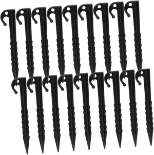 40Pcs Windproof Tent Ground Nails Durable Plastic Tent Stakes for Camping Lightweight Support Pegs for Outdoor Activities Stable and Portable Tent Accessories