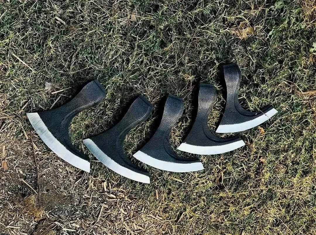 5 Pieces Lot - Viking Tomahawk Axe Heads Set, Lot of 5 Viking Axe Head