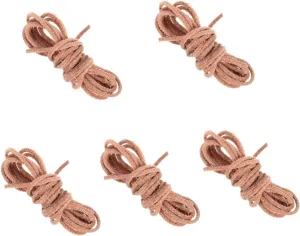5pcs Leather Rope for Crafts Durable Non Slip Leather Cord for Bracelet Making Decorative Projects and Jewelry Design Versatile Cowhide Material Comfortable for Hands