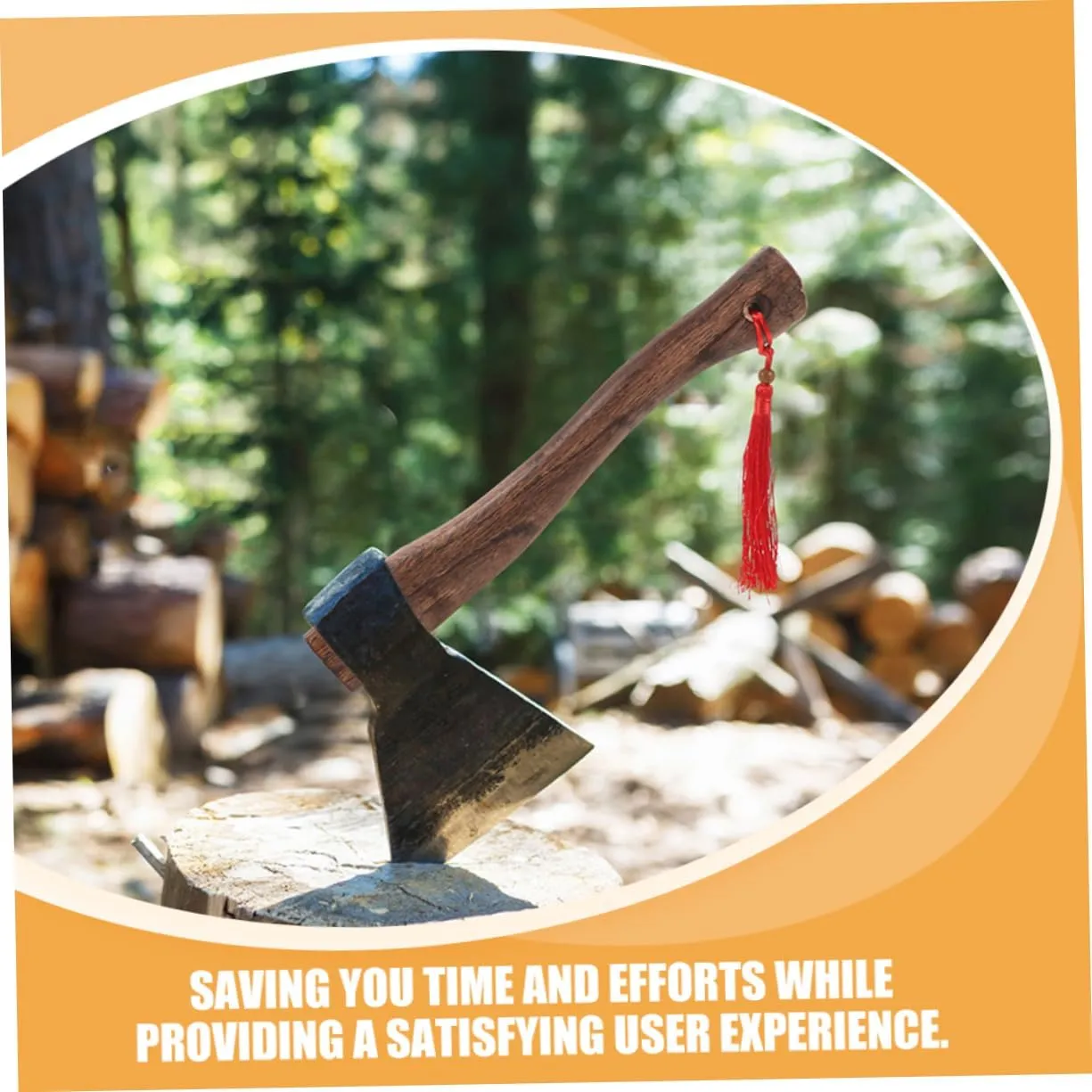 5pcs Wooden Axe Handle Replacement for Chopping Axe Durable Wood Handle for Camping and Woodworking Tools