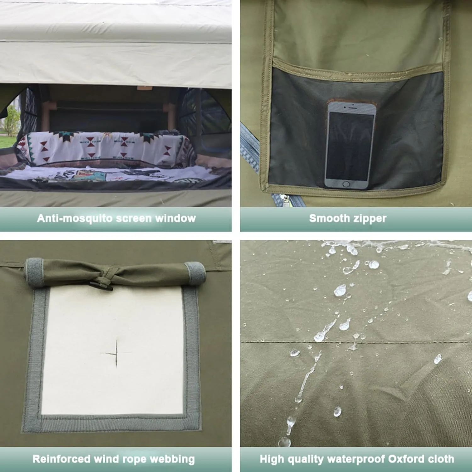 6.4㎡ Inflatable Camping Tent for 3-4 People, Luxury Outdoor Tent for Family Glamping, Outdoor Party, Easy Setup, Waterproof Outdoor Inflatable Tent