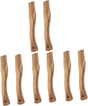 8 Pcs Wooden Ax Handle Axe Replace Handle Axe Handle for Replacement Axe Handle Replacements Fitting for Axe Wooden Replacement Handle Wooden Handle for Axe Wood Grip for Axe