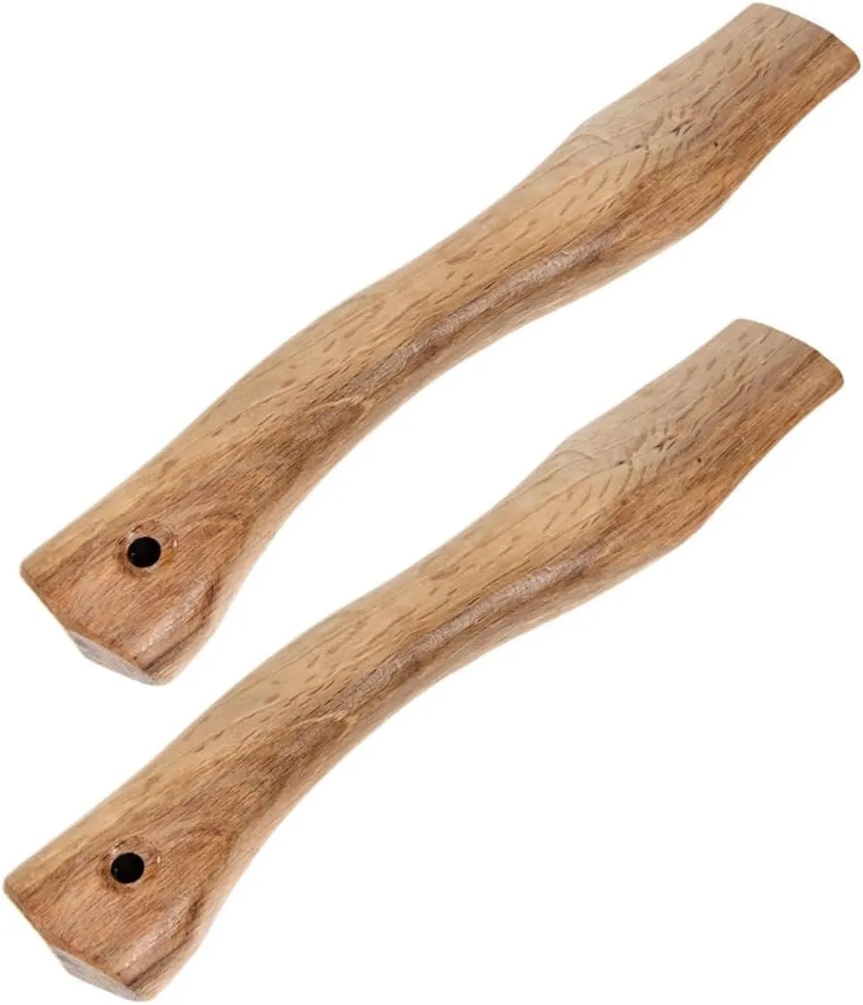 8 Pcs Wooden Ax Handle Axe Replace Handle Axe Handle for Replacement Axe Handle Replacements Fitting for Axe Wooden Replacement Handle Wooden Handle for Axe Wood Grip for Axe