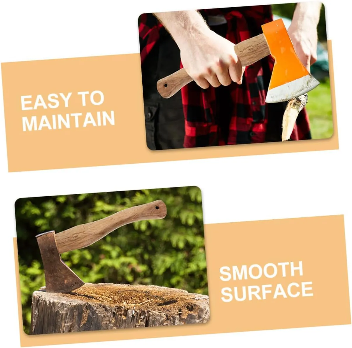 8 Pcs Wooden Ax Handle Axe Replace Handle Axe Handle for Replacement Axe Handle Replacements Fitting for Axe Wooden Replacement Handle Wooden Handle for Axe Wood Grip for Axe