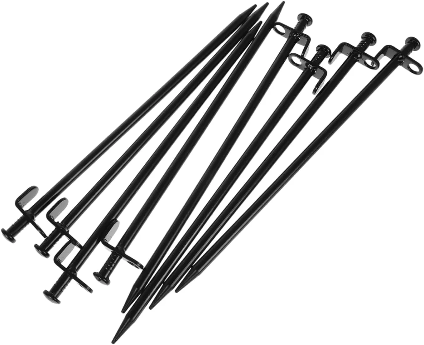 8pcs Strong Ground Stakes for Tent 30cm Carbon Steel Outdoor Camping Stakes Heavy Duty Tarp Pegs Tent Hammer