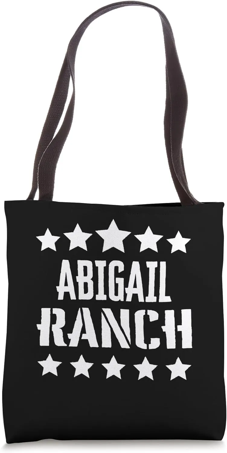 Abigail Ranch Family Reunion Squad First Last Name Tote Bag