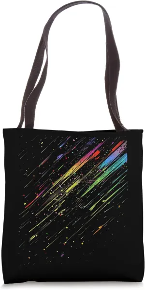 Abstract Meteor Shower Tote Bag