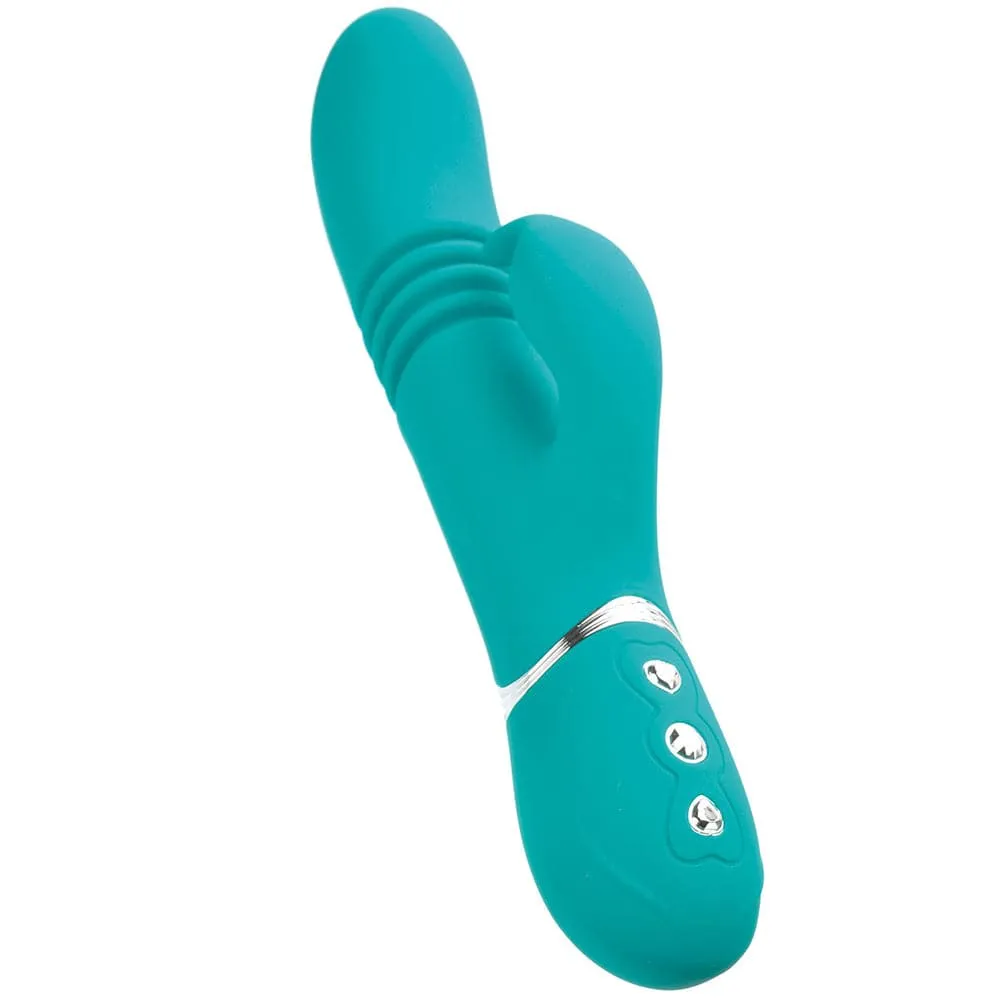 Adam & Eve Eve's Rechargeable Thrusting Rabbit - Teal