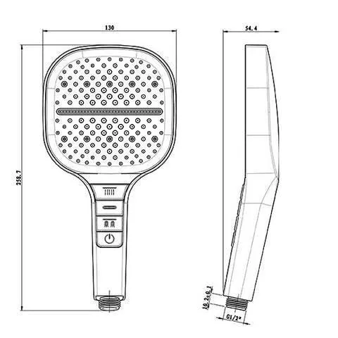 Adjustable Eco-Friendly Shower Head - Water-Saving Flow Control