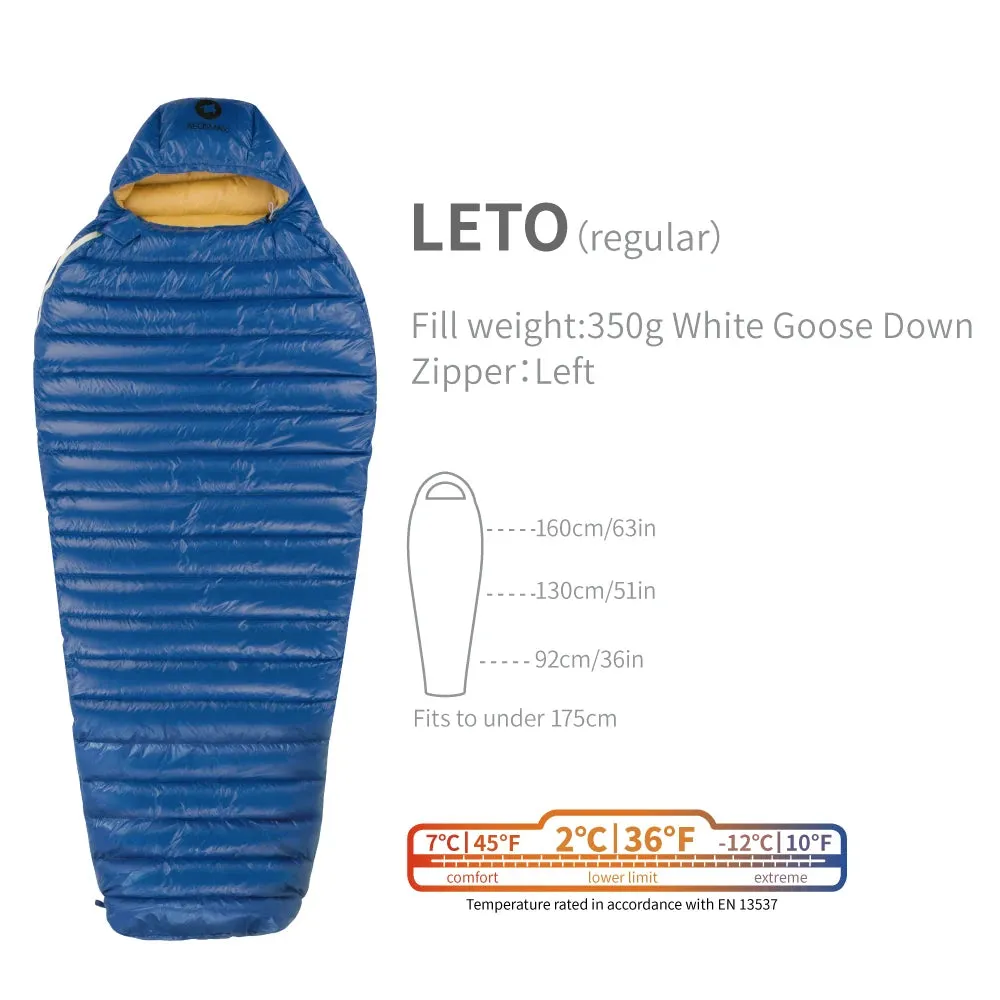 AEGISMAX LETO & NANO 700FP Ultra Dry Goose Down Sleeping Bag Ultralight Down Sleeping Bag