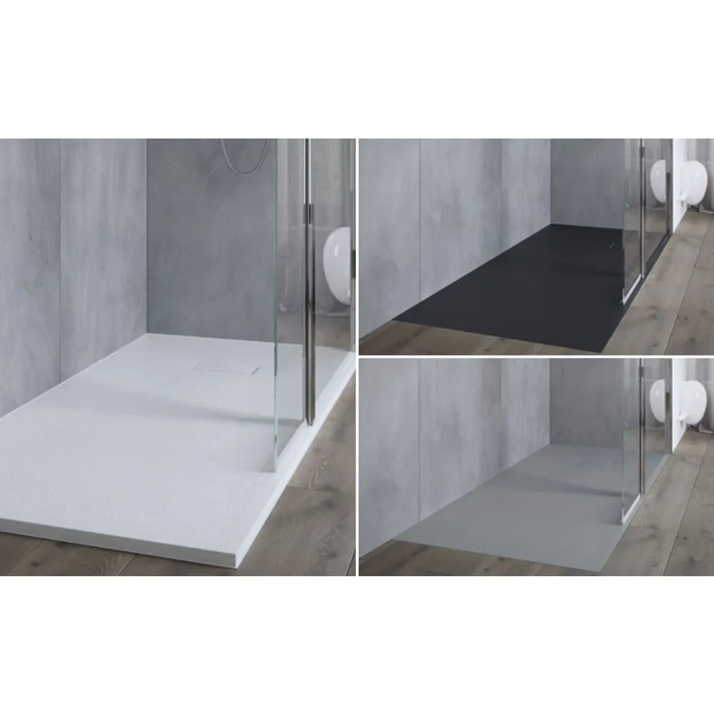 AKW Onyx Low Level Slate Effect Shower Tray 1800 x 800 x 26mm