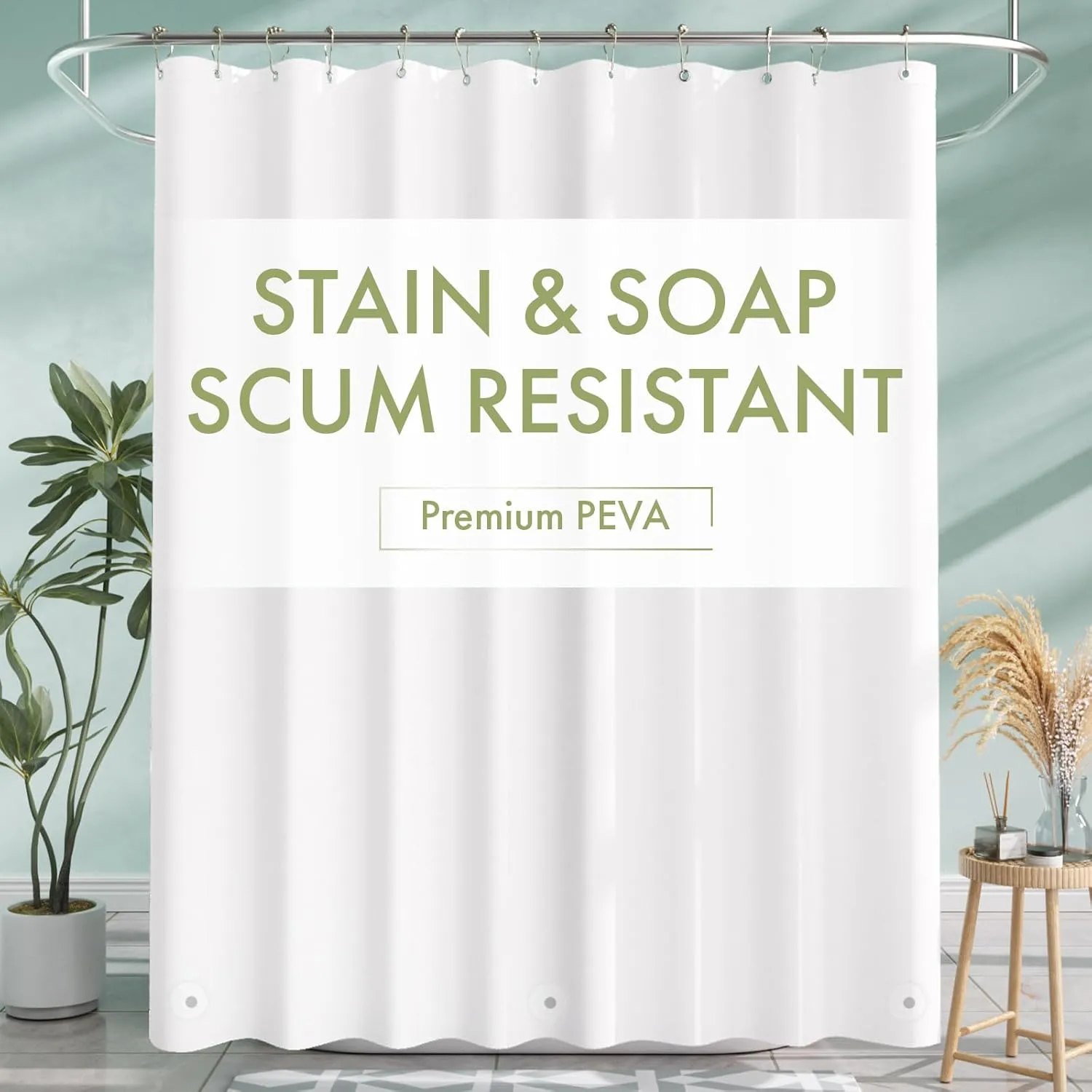 AmazerBath Cute Waterproof Shower Curtain