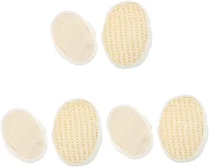 Angoily 6pcs Loofah Bristle Bath Brush Comfortable Shower Body Sponge for Easy Cleansing and Exfoliating Elastic Band for Convenient Use Material for Skin Safety