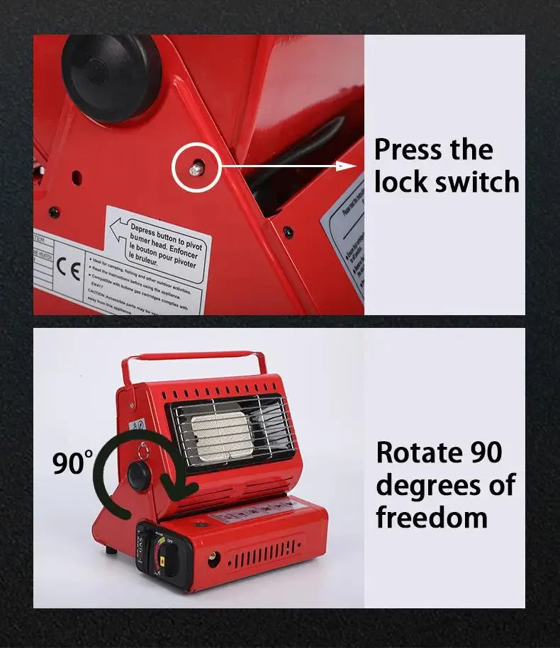 Artudatech Camping Emergency Butane Heater Double Coherent Heat Source Survival Tools