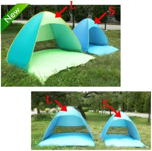Automatic Instant Pop Up Beach Tent Lightweight Outdoor Protection Camping Fishing Tent Portable Folding Cabana Sun Shelter