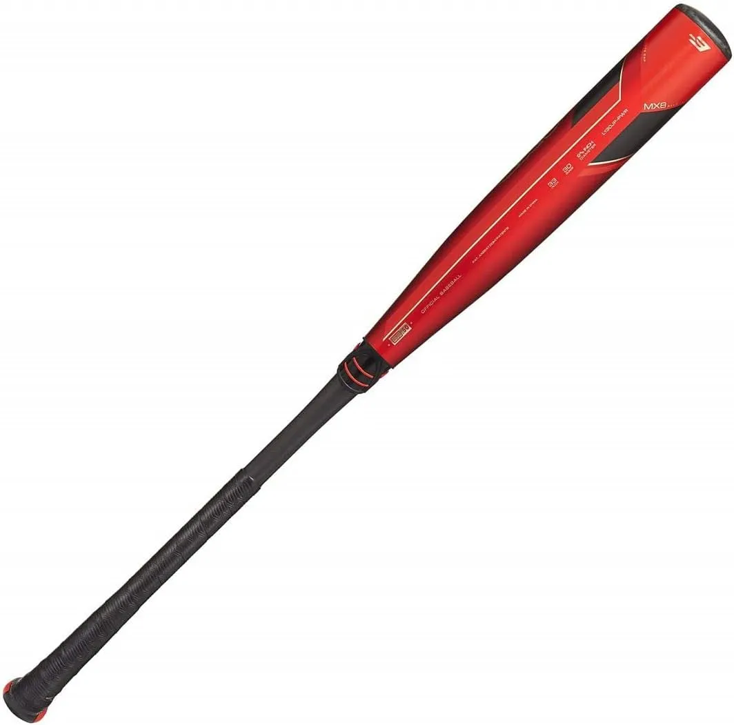 Axe Bat 2022 Avenge Pro Hybrid (-3) BBCOR Baseball Bat, 2-Piece Hybrid, Red/Gold