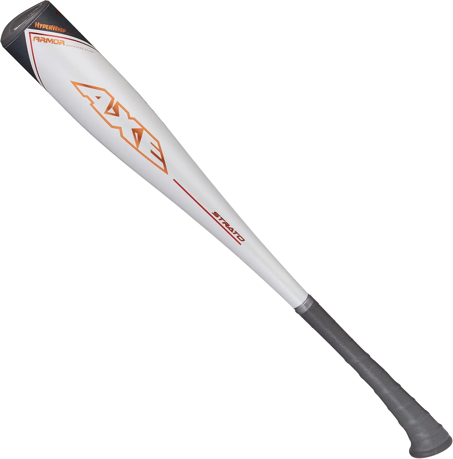 Axe Bat 2023 Strato (-10, 2-3/4") USSSA Baseball Bat, 1-Piece Alloy, Black/Grey/Orange