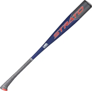 Axe Bat 2023 Strato (-8, 2-5/8") USA Baseball Bat, 1-Piece Alloy, Blue/Grey/Red (31" / 23 oz)