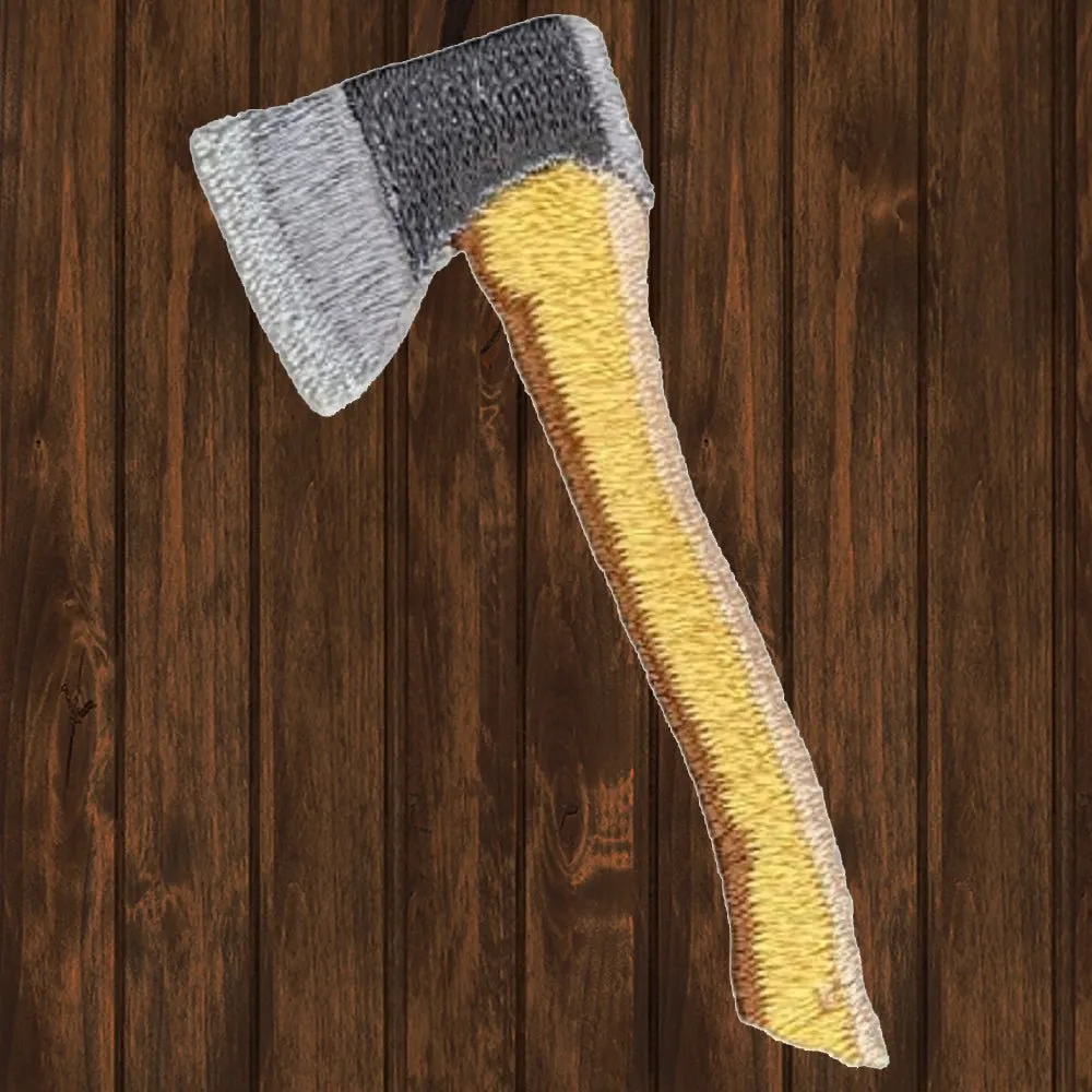 Axe Embroidered Patch — Iron On