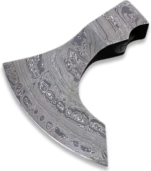 Axe Head Handmade Damascus Viking Hatchet Axe Bearded Camping Wood Cutting Chopping Splitting Axe Medieval Battle Axe Head Ax-2039
