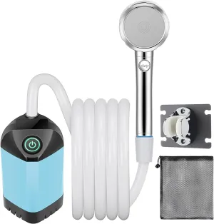 B013 Portable Camping Shower - Stay Clean and Refreshed Anywhere with Our Camp Shower, Camping Shower Bag, and Outdoor Camping Shower for Your Next Adventure (Orange)