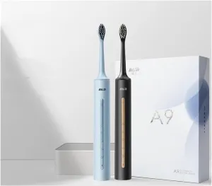 BAIR A9 Electric Toothbrush Adult Sonic Rechargeable Vibrating Soft Bristle Intelligent Automatic Toothbrush (32-33, 34-35, 36-37, 38-39, 40-41, 42-43, 44-45, 46-47 : A9 Soft Blue)