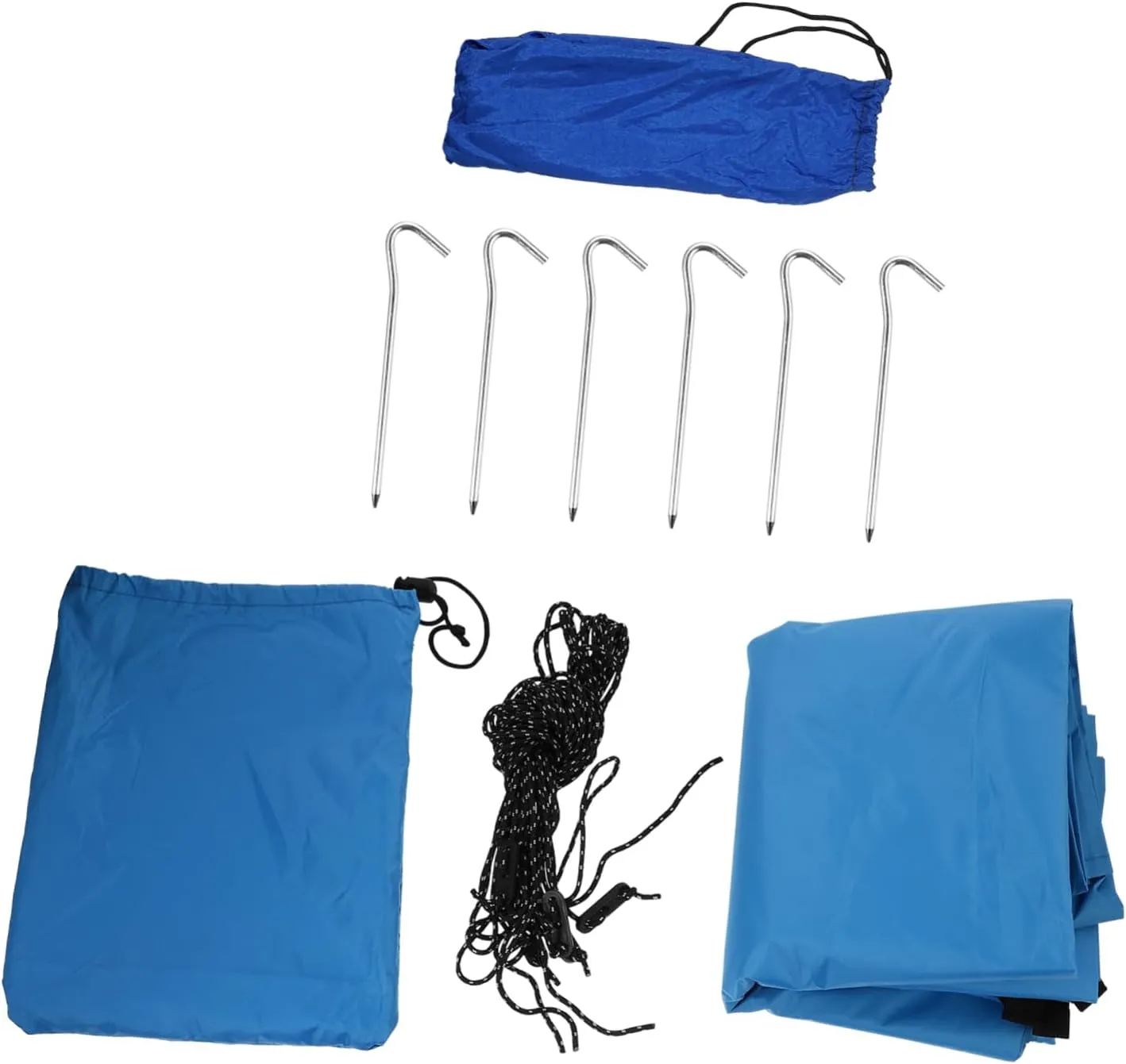 Balacoo Tent Tarp Rain Cover Uv Blocking Canopy 6 Aluminum Nails Perfect for Camping Outdoor Activities