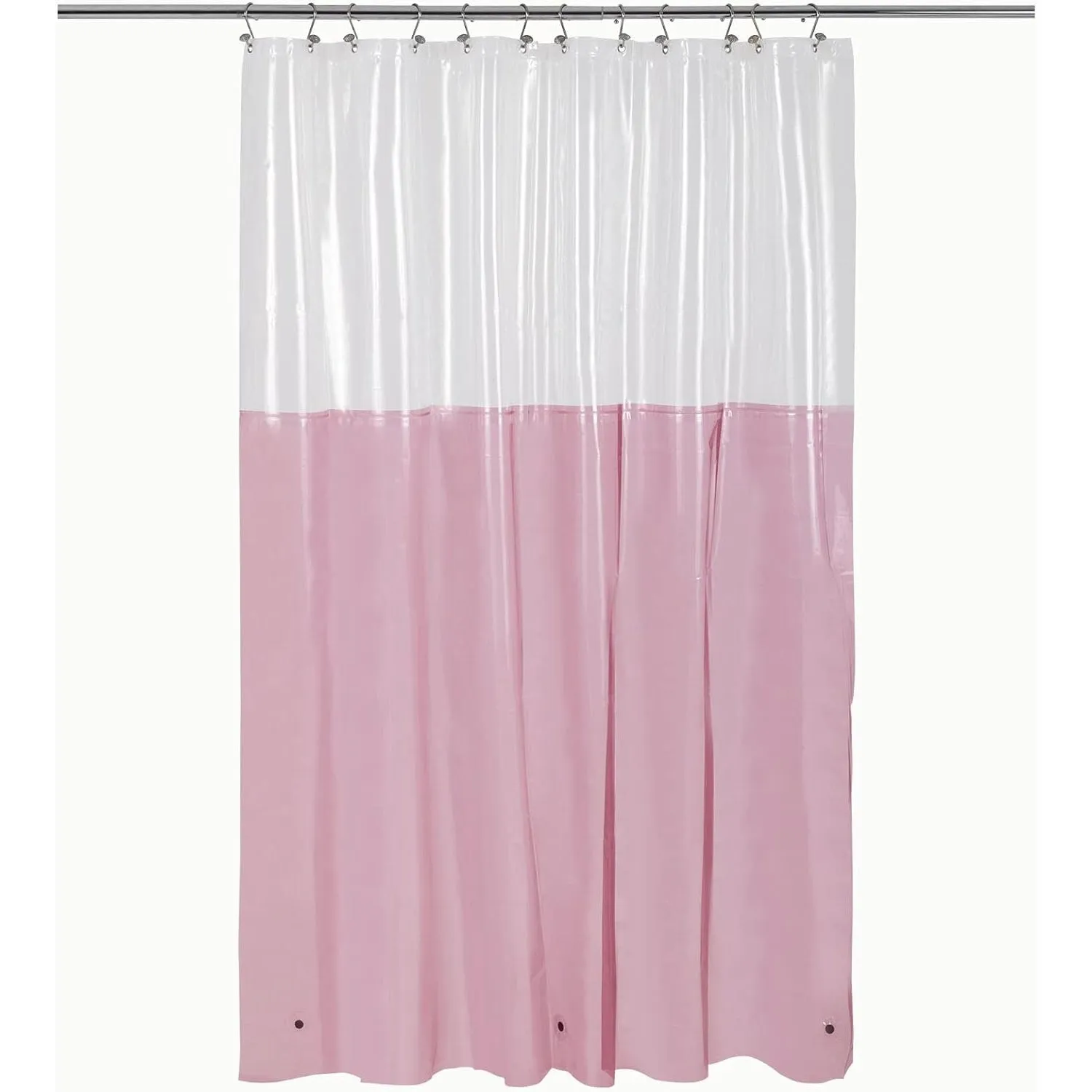 Barossa Design Plastic Shower Liner Clear - Premium PEVA Shower Curtain Liner with Rustproof Grommets and 3 Magnets, Waterproof Cute Lightweight Standard Size Shower Curtains for Bathroom - Clear