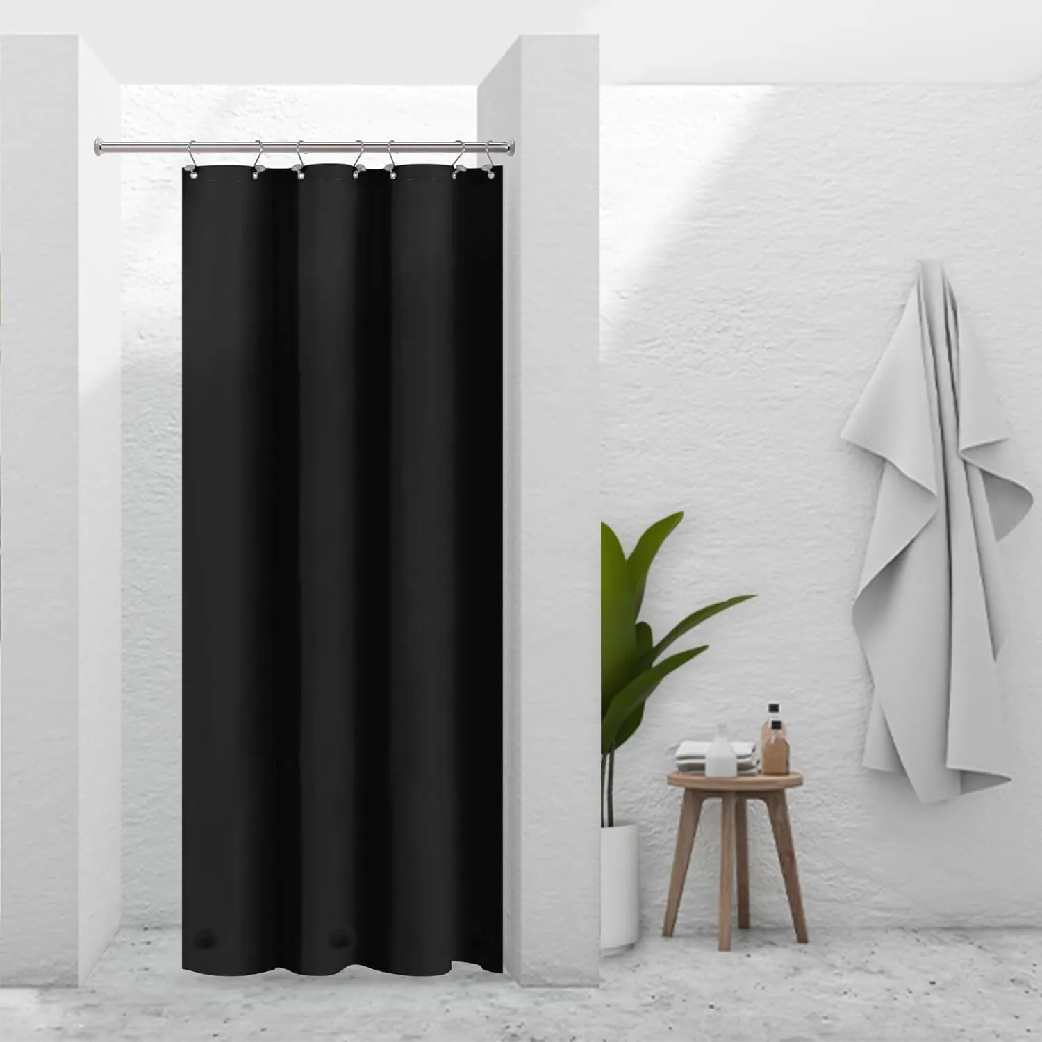 Barossa Design Plastic Shower Liner Clear - Premium PEVA Shower Curtain Liner with Rustproof Grommets and 3 Magnets, Waterproof Cute Lightweight Standard Size Shower Curtains for Bathroom - Clear