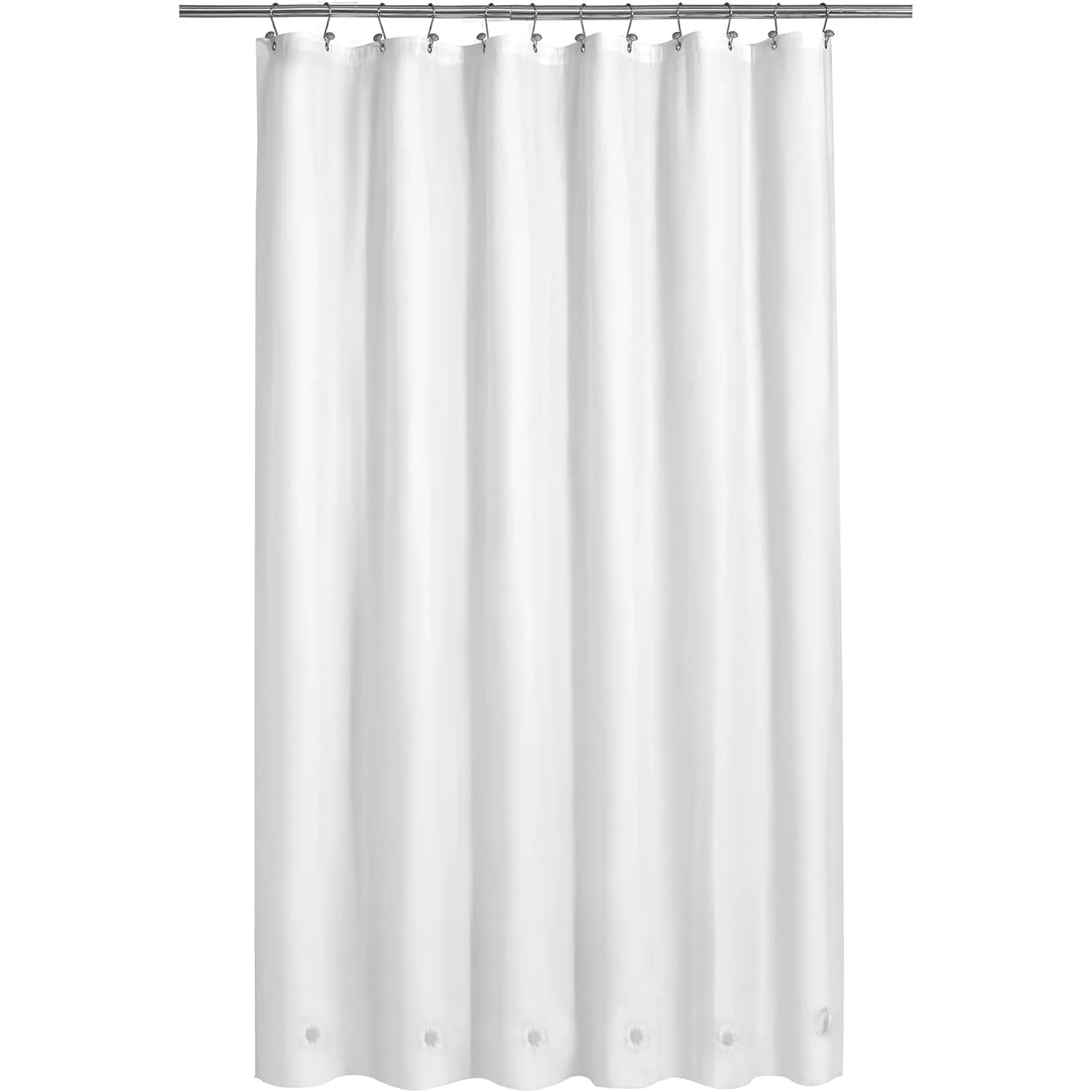 Barossa Design Plastic Shower Liner Clear - Premium PEVA Shower Curtain Liner with Rustproof Grommets and 3 Magnets, Waterproof Cute Lightweight Standard Size Shower Curtains for Bathroom - Clear
