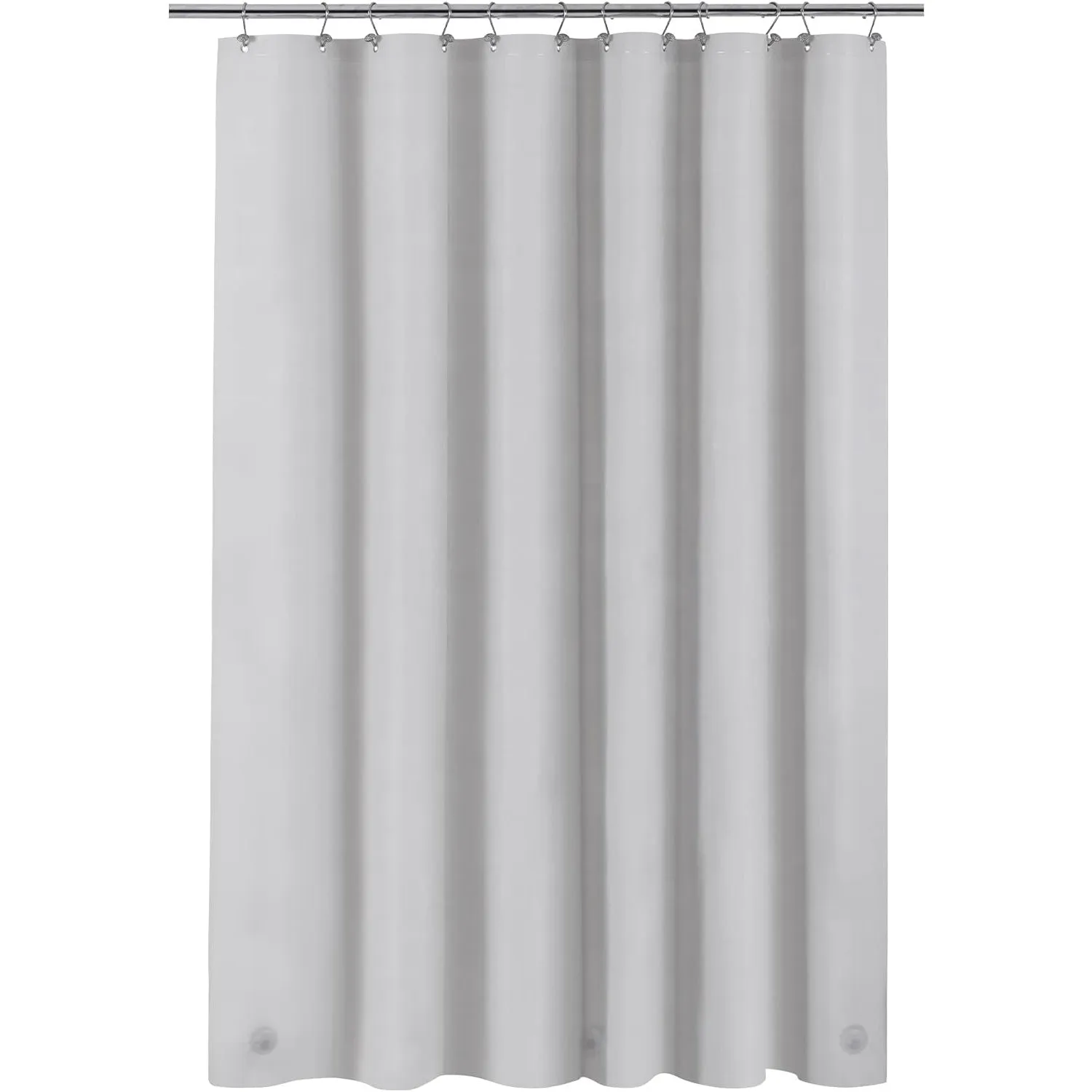 Barossa Design Plastic Shower Liner Clear - Premium PEVA Shower Curtain Liner with Rustproof Grommets and 3 Magnets, Waterproof Cute Lightweight Standard Size Shower Curtains for Bathroom - Clear