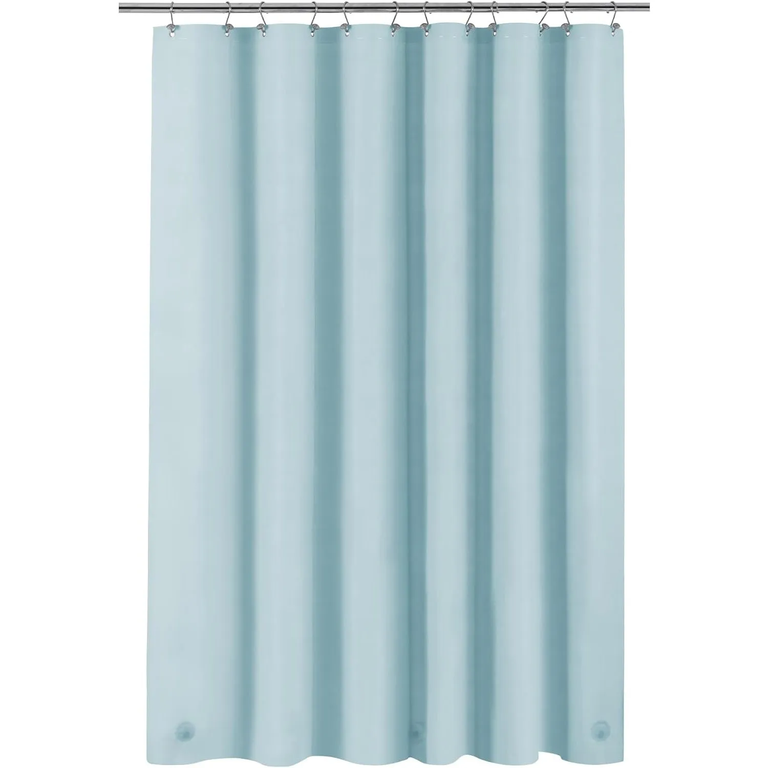 Barossa Design Plastic Shower Liner Clear - Premium PEVA Shower Curtain Liner with Rustproof Grommets and 3 Magnets, Waterproof Cute Lightweight Standard Size Shower Curtains for Bathroom - Clear