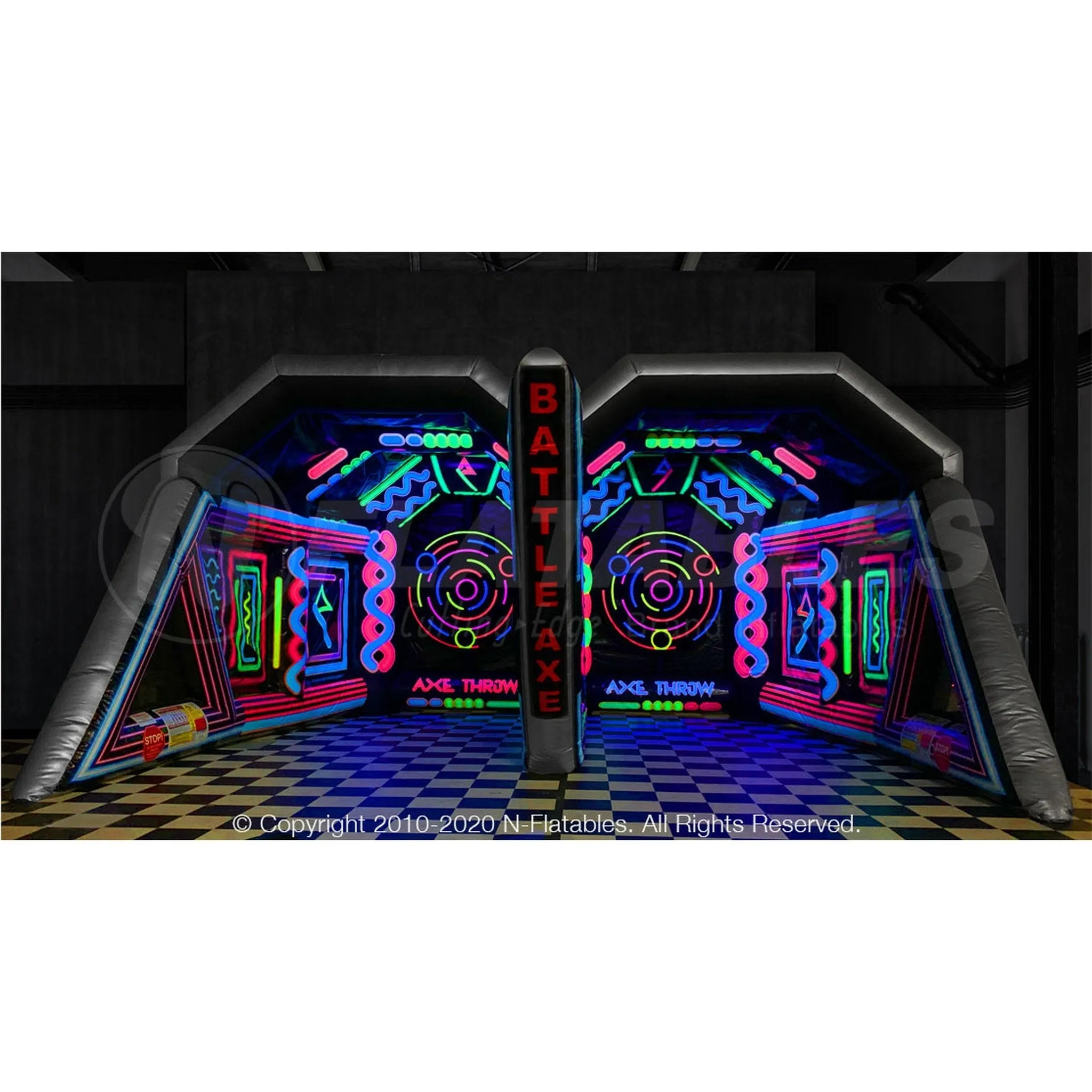 Battle Axe Blacklight Axe Throw (Double)