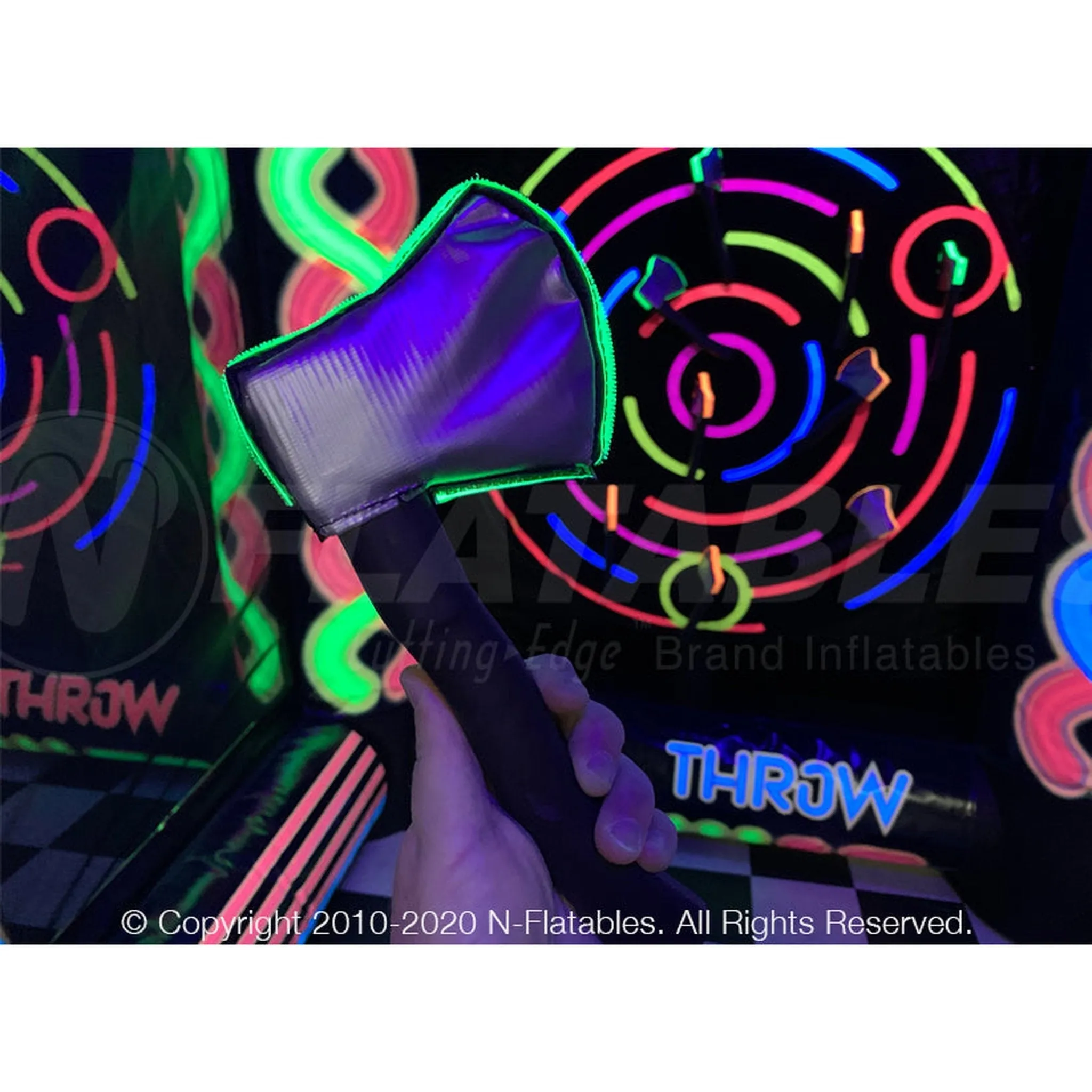 Battle Axe Blacklight Axe Throw (Double)
