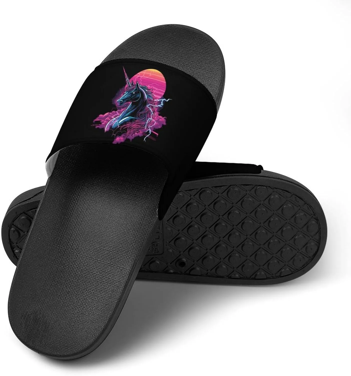 Beast Unicorm Thunder Shower Shoes Slippers PVC Non-Slip Home for Bathroom Beach Indoor Outdoor