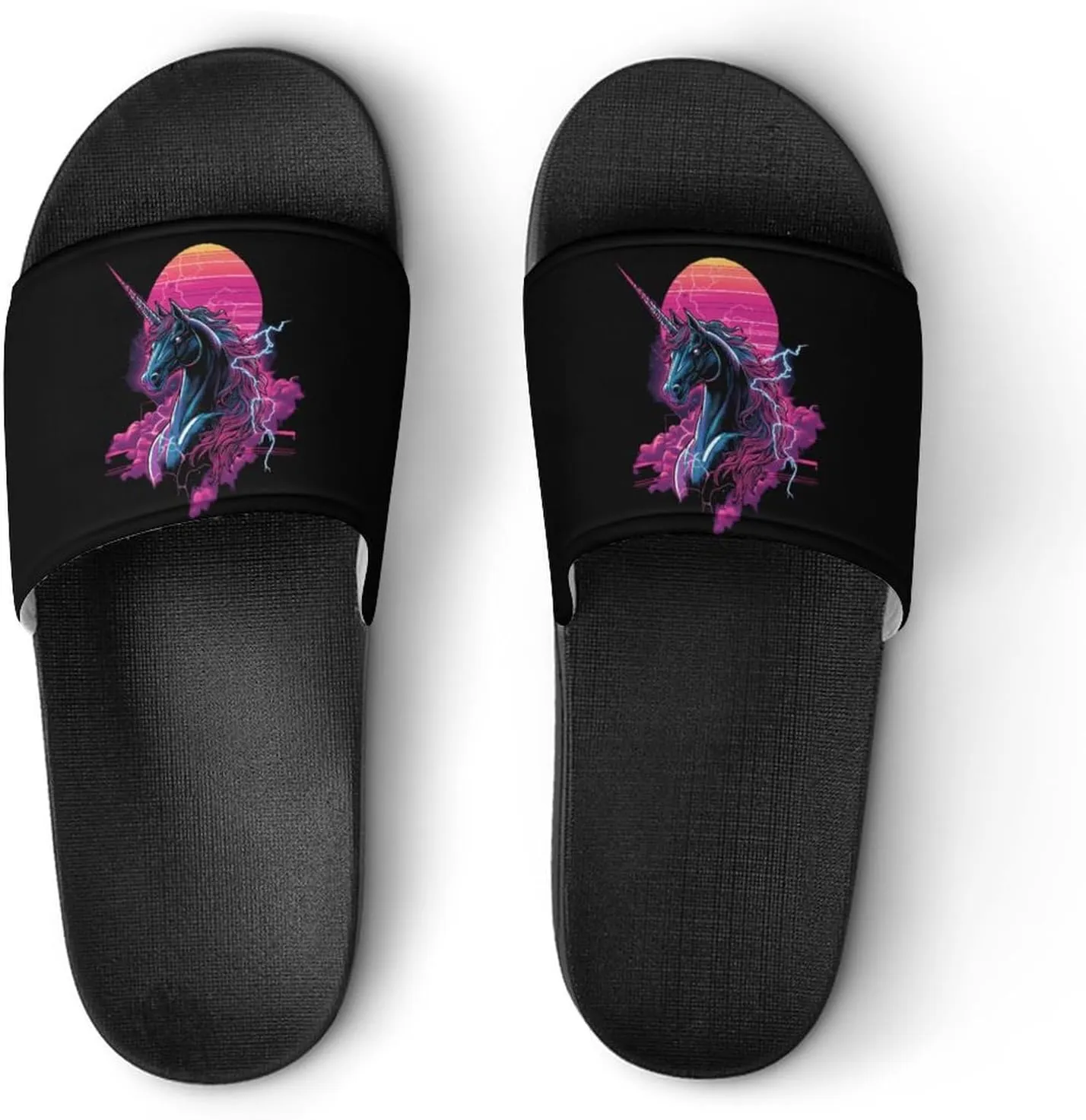 Beast Unicorm Thunder Shower Shoes Slippers PVC Non-Slip Home for Bathroom Beach Indoor Outdoor
