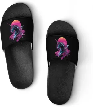 Beast Unicorm Thunder Shower Shoes Slippers PVC Non-Slip Home for Bathroom Beach Indoor Outdoor