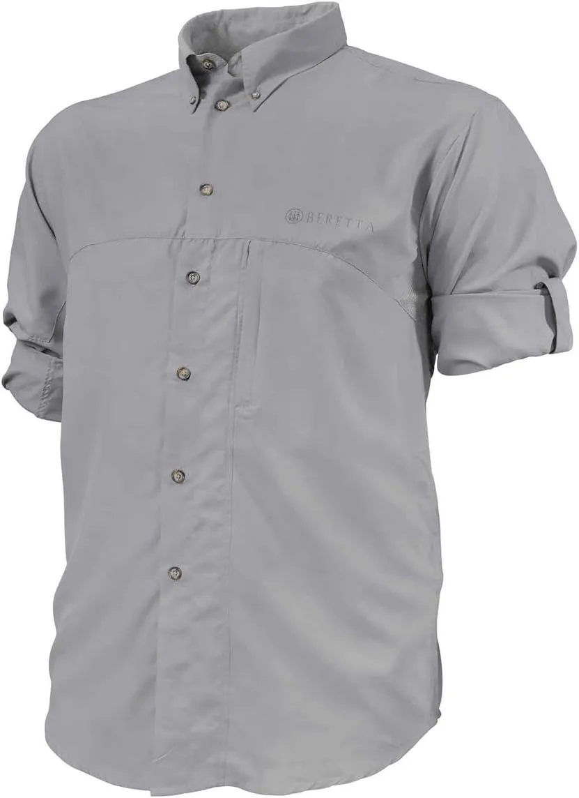 Beretta Men's Hunting Lightweight Roll-up Sleeve Button Down Tm Tech Shirt