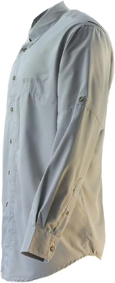 Beretta Men's Hunting Lightweight Roll-up Sleeve Button Down Tm Tech Shirt