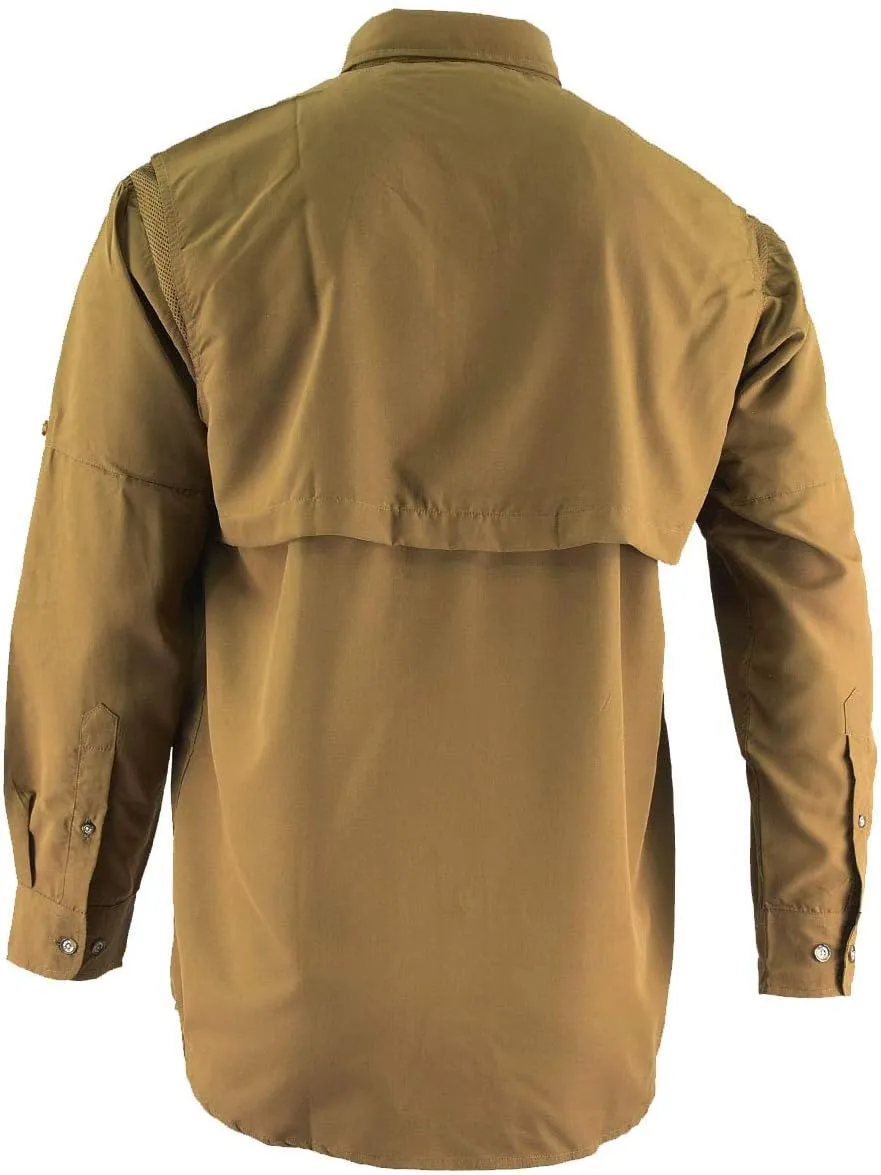 Beretta Men's Hunting Lightweight Roll-up Sleeve Button Down Tm Tech Shirt
