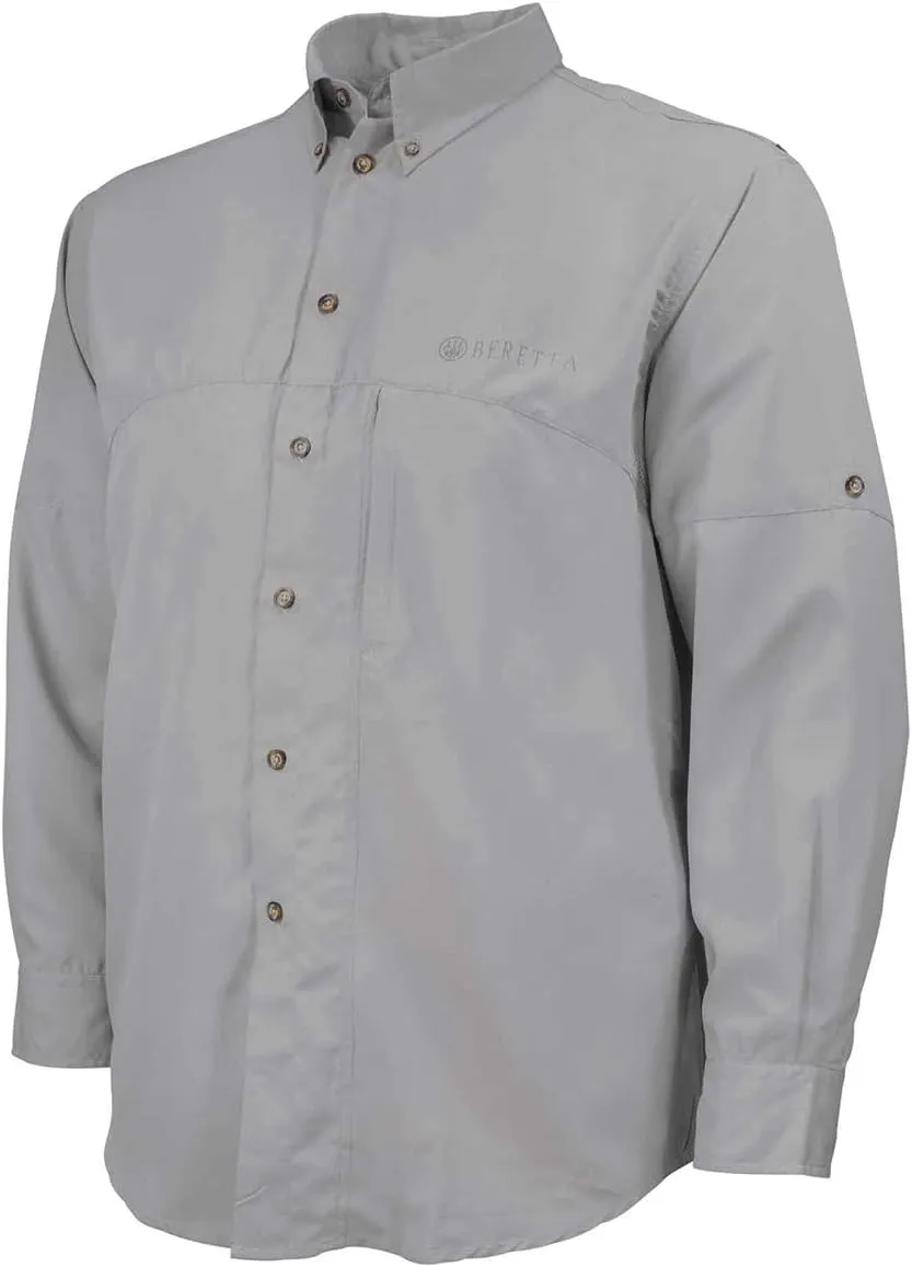 Beretta Men's Hunting Lightweight Roll-up Sleeve Button Down Tm Tech Shirt