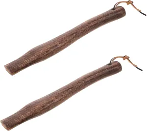 BESPORTBLE 2pcs Wooden Axe Handle Replacement Non Skid Compact Hatchet Handle for Axes Durable Grip for Enhanced Control for Chopping and Easy Portability