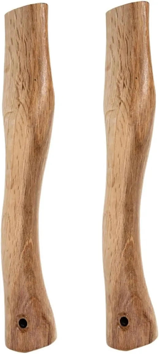 BESPORTBLE Sturdy Axe Handle Replacement 2pcs Wooden Axe Grip Handles Smooth Polishing for Safe Use Versatile for Outdoor Activities