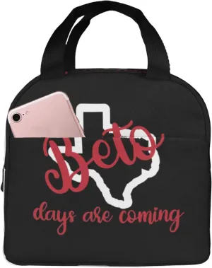 Beto 2022 for Texas Governor Reusable Portable Foil Thickened Insulated Bento Bag For Both Men And Women