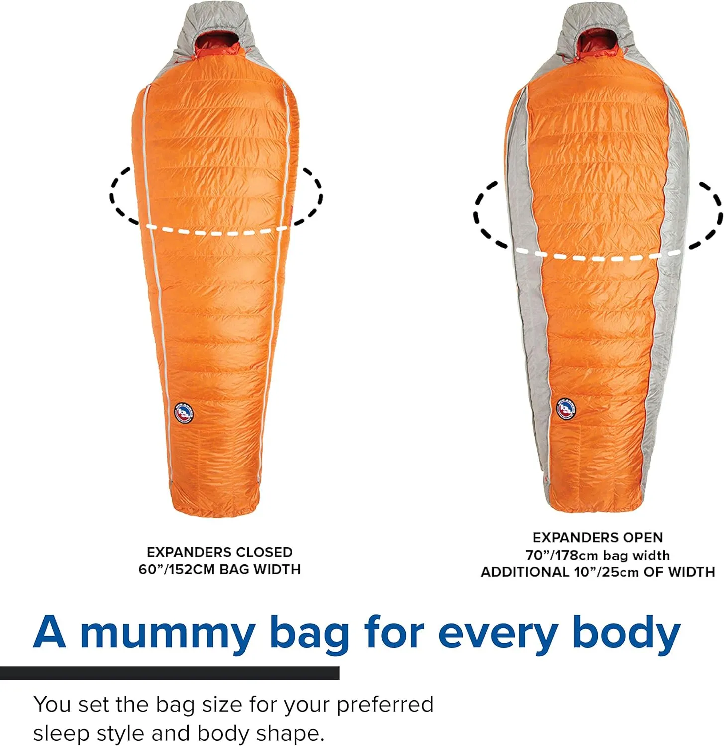 Big Agnes Torchlight UL Expandable Down Mummy Sleeping Bag