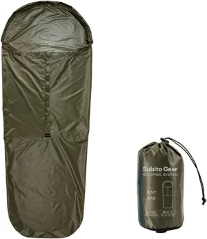 Bivy Sack, Waterproof Sleeping Bags Ventilate Bivy Bag, Lightweight Outdoor Survival Gear - for Adventure, Camping & Emergency