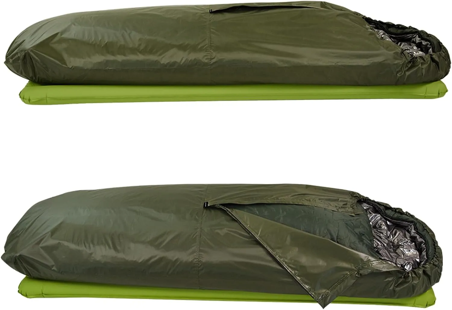 Bivy Sack, Waterproof Sleeping Bags Ventilate Bivy Bag, Lightweight Outdoor Survival Gear - for Adventure, Camping & Emergency