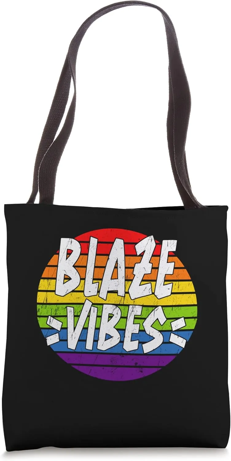 Blaze Vibes Matching Squad Family Reunion Last Name Tote Bag