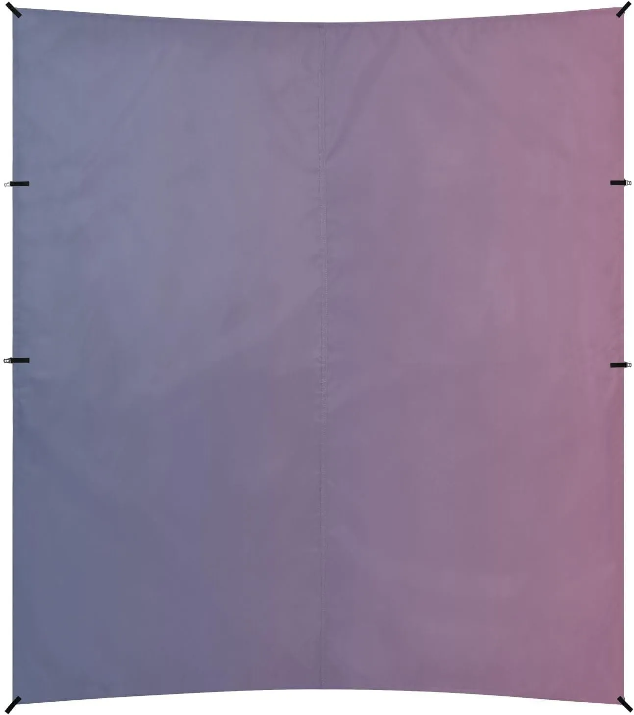 Blue Pink Gradient Foldable Beach Tent UPF50 Lightweight Portable Sun Shelter Includes Sand Shovel, Sandbags, Stability Poles for Family Travel